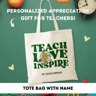 Lehre Liebe Inspirieren Geschenk zur Lehrererkennt Tragetasche
