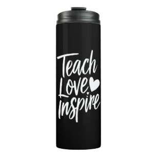 Lehre Liebe Inspirieren Lehrer-Tag-Geschenk Lehrer Thermosbecher