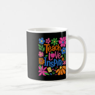 Lehre Liebe Inspirieren Zurück zur Schule Kaffeetasse