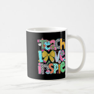 Lehre Liebe Inspirieren Zurück zur Schule Lehrer K Kaffeetasse