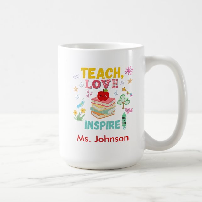 Lehre, Liebe, Inspiriert Tasse - Perfect Teacher G (Rechts)