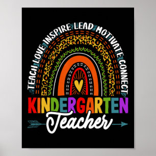 Lehre Liebe Inspirierte Kindergarten Lehrer Byck t Poster