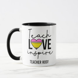 Lehre Liebe Inspirierte Personalisierte Lehrer-Tas Tasse