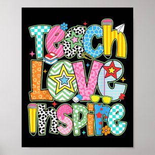 Lehre Liebe Inspirierte zurück zum Schullehrer Kin Poster