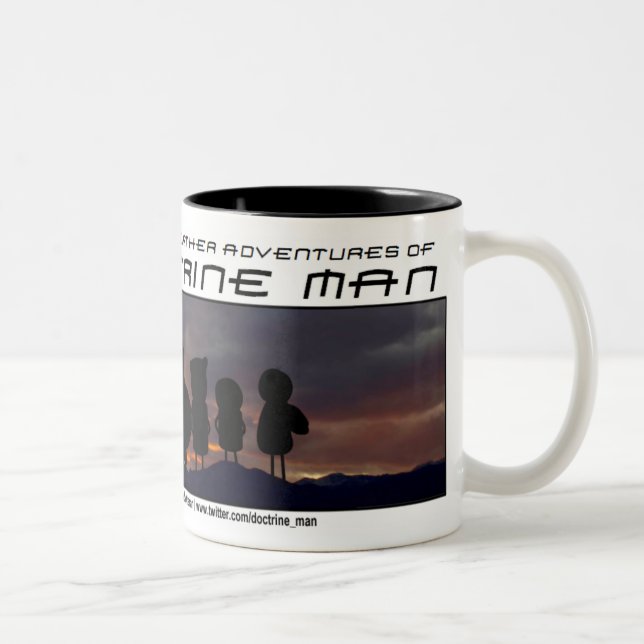 Lehre-Mann!! Band der Bruder-Tasse Zweifarbige Tasse (Rechts)