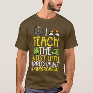 Lehre Niedlich Leprechaun Kindergarten St Patricks T-Shirt