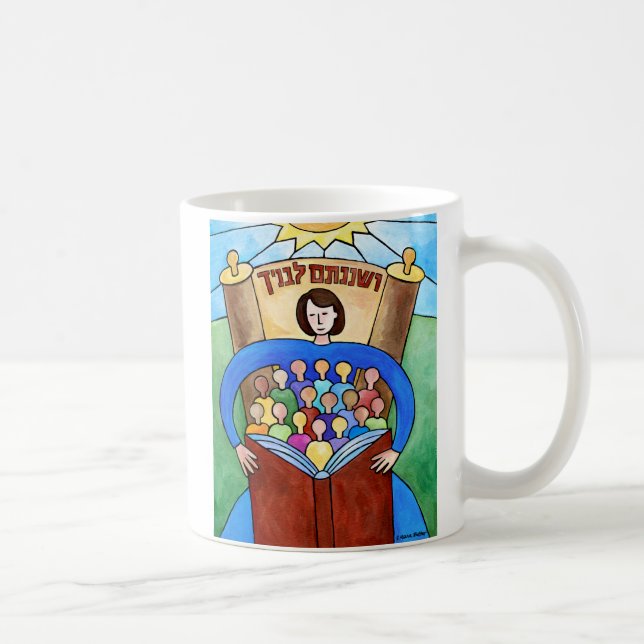 Lehre Sie Fleißig Becher Tasse (Rechts)