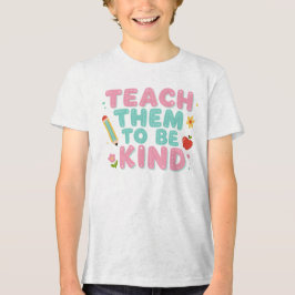 LEHRE SIE FREUNDLICH ZU SEIN Tri-Blend SHIRT