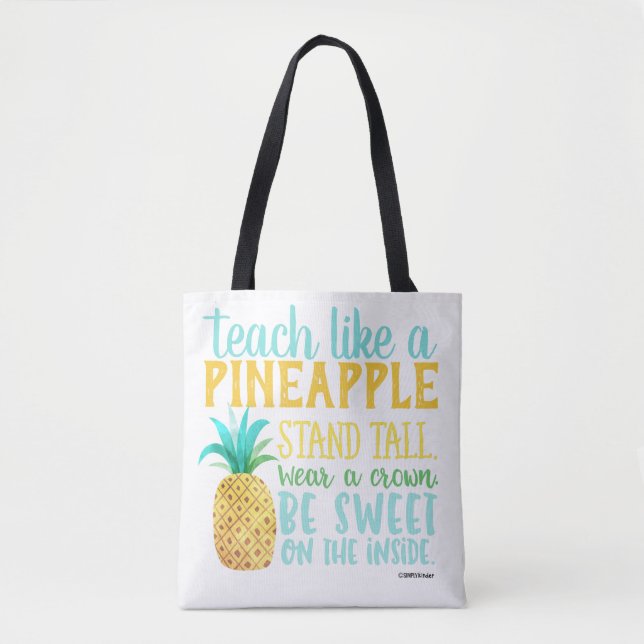 Lehre wie eine Ananas-Tasche (Vorderseite)