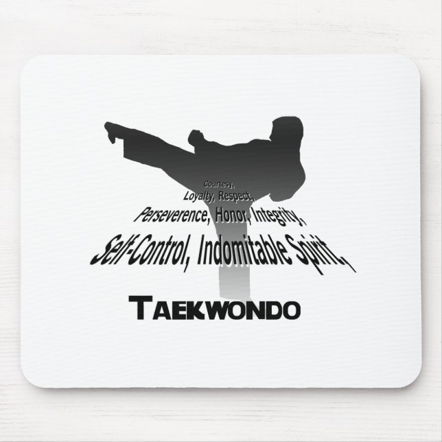 Lehren der Taekwondo-Mausunterlage Mousepad (Vorne)
