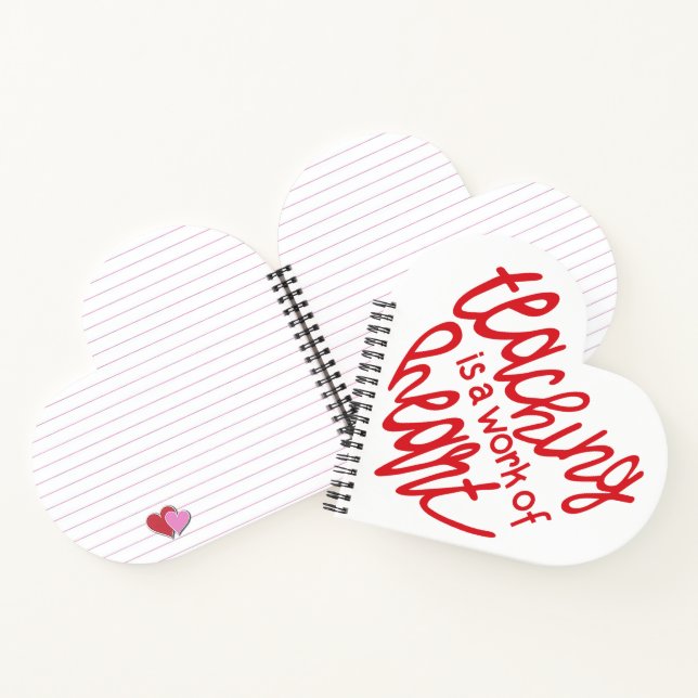 Lehren, ein Werk des Herzens Notizbuch (Innenseite)