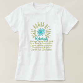 Lehren für Bibelfrauen des Glaubens Rebekah Christ T-Shirt