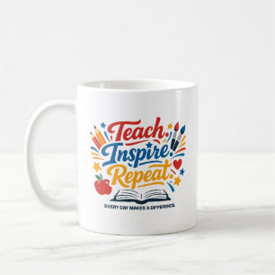Lehren - Inspirieren - Wiederholen Kaffeetasse