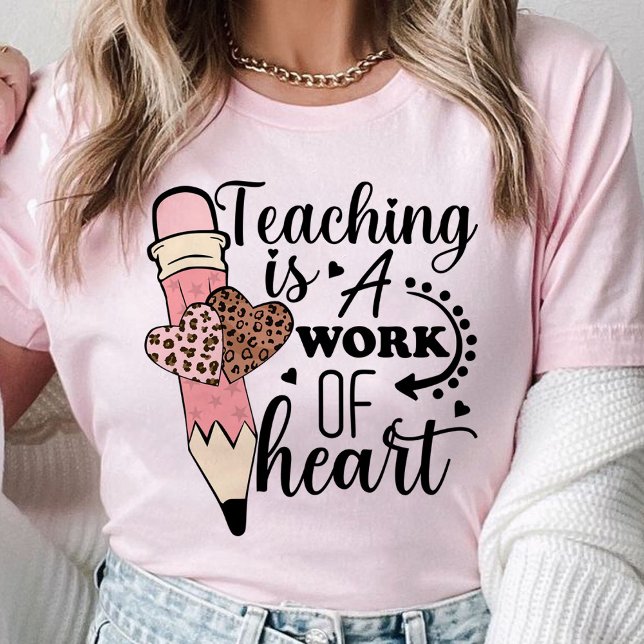 Lehren ist ein Werk der Anerkennung von Herzlehrer T-Shirt (teaching is a work of heart shirt, teacher gift, teacher)