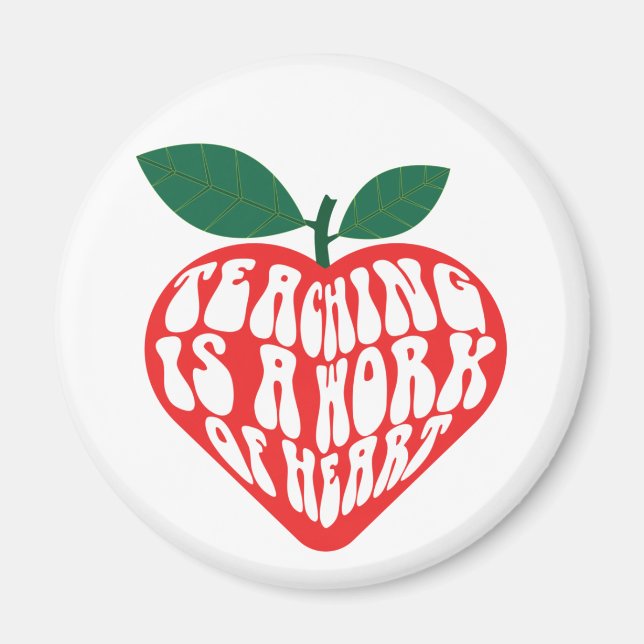 Lehren ist ein Werk des Herzens Magnet (Vorne)