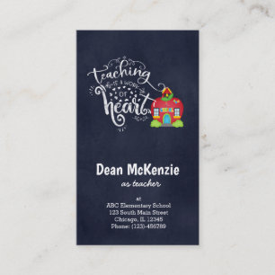 Lehren ist ein Werk des Herzens Visitenkarte