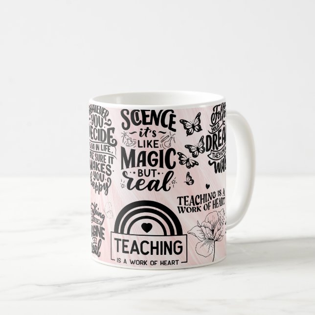 Lehren ist eine Herzensarbeit Kaffeetasse (VorderseiteRechts)