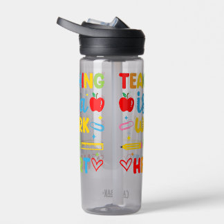 Lehren ist eine Herzensarbeit Lehrer-Geschenk  Trinkflasche