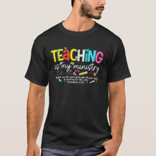 Lehren ist mein Dienst Gott Christlicher Lehrer Rü T-Shirt
