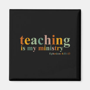 Lehren ist mein Missionsbibelvers Schrift Chri Magnet