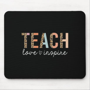 Lehren Liebe Inspirieren Leopard Ck Zur Schule Süß Mousepad