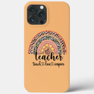 Lehren Liebe Inspirieren Leopard Regenbogen Lehrer Case-Mate iPhone Hülle