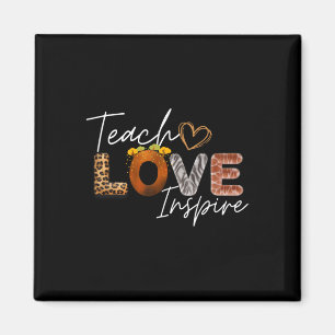Lehren Liebe Inspirieren Leopard Safari Ck Zur Sch Magnet