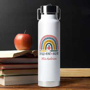Lehren Liebe Inspirieren Regenbogen Lehrer Anerken Trinkflasche
