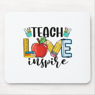 Lehren Liebe Inspirieren Shirt Lustig Ck Zur Schul Mousepad