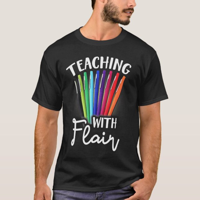 Lehren mit Flair Flair Teach valentine T-Shirt (Vorderseite)