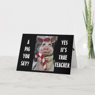 LEHREN SIE DIESE PIGGIE UND SEINE KANDY KANN NUR F FEIERTAGSKARTE