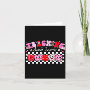 Lehren Sie süße Herzen Floral Valentinstag Mädchen Karte