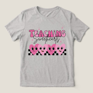 Lehrende Herzchen Lehrer-Shirts Tri-Blend Shirt