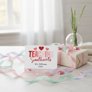 Lehrende Süße anpassbare Klasse Valentinstag  Karte