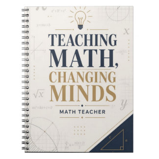 Lehrender Mathe Verändernde Gedanken Inspirierende Notizblock