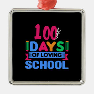 Lehrer 100 Tage der liebenden Schule Ornament Aus Metall
