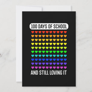 Lehrer 100 Tage der Schule Einladung
