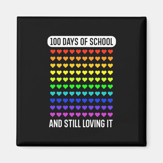 Lehrer 100 Tage der Schule Magnet (Vorne)
