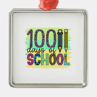 Lehrer 100 Tage der Schule Ornament Aus Metall