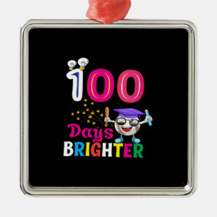 Lehrer 100 Tage heller Ornament Aus Metall