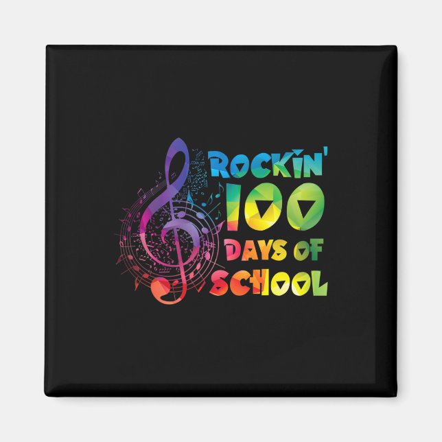 Lehrer - 100 Tage Musik in der Schule Magnet (Vorne)