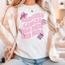 Lehrer 100 Tage Überlebender des Schulkrebses Tri-Blend Shirt