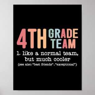 Lehrer 4. Klasse Team wie ein normales Team, aber  Poster