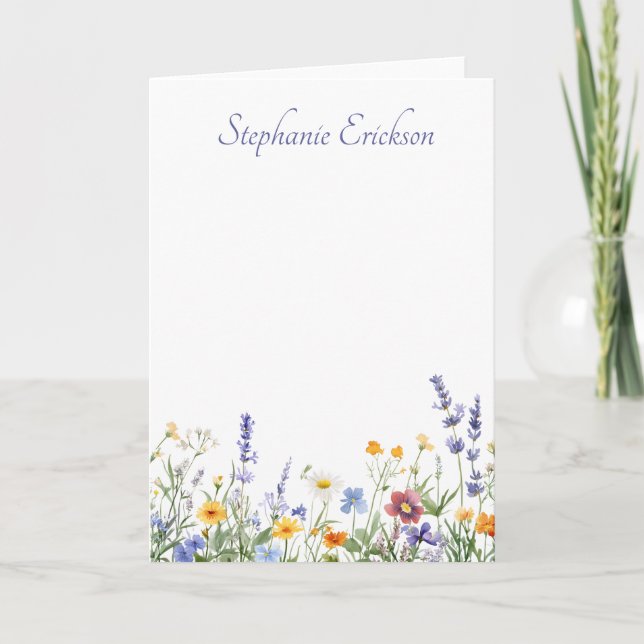 Lehrer Abschluss Wildblumen Botanische Blumen (Vorderseite)
