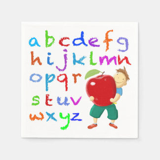 Lehrer Alphabet Serviette