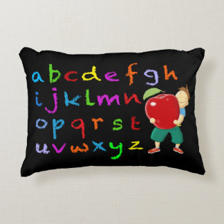 Lehrer-Alphabet Zierkissen