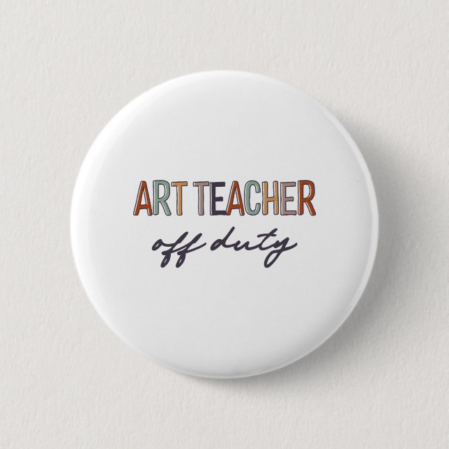 Lehrer am letzten Schultag Button (Vorderseite)