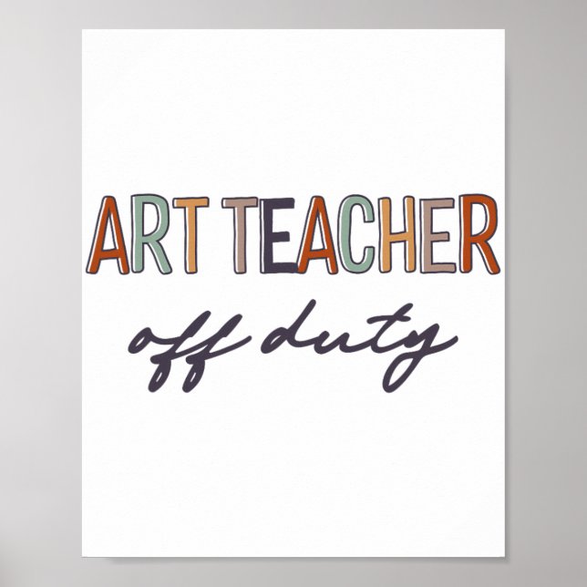 Lehrer am letzten Schultag Poster (Vorne)