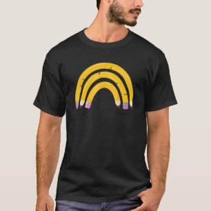 Lehrer an der Liebe Inspirierte den Rainbow Pencil T-Shirt