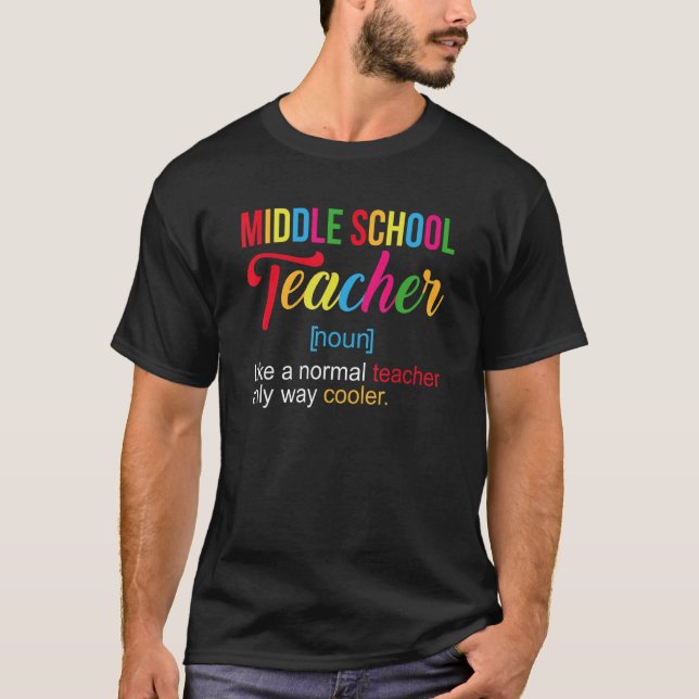 Lehrer an der Mittelschule Defi T-Shirt (Vorderseite)